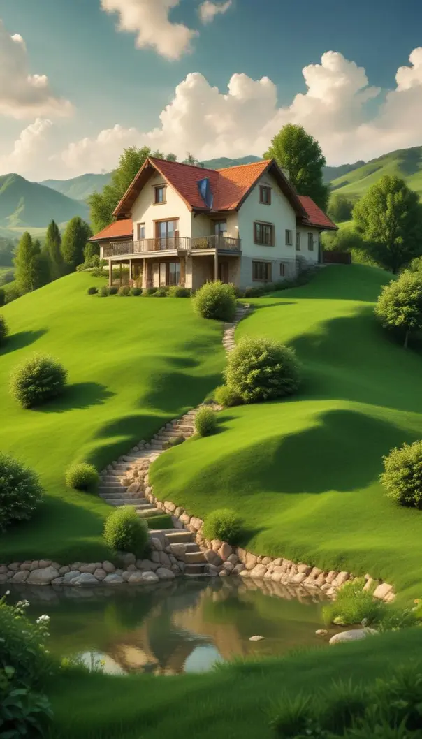 Imagem de uma casa bonita que simboliza o sonho da casa própria